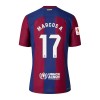 Maillot de Supporter FC Barcelone Marcos A. 17 Domicile 2023-24 Pour Enfant